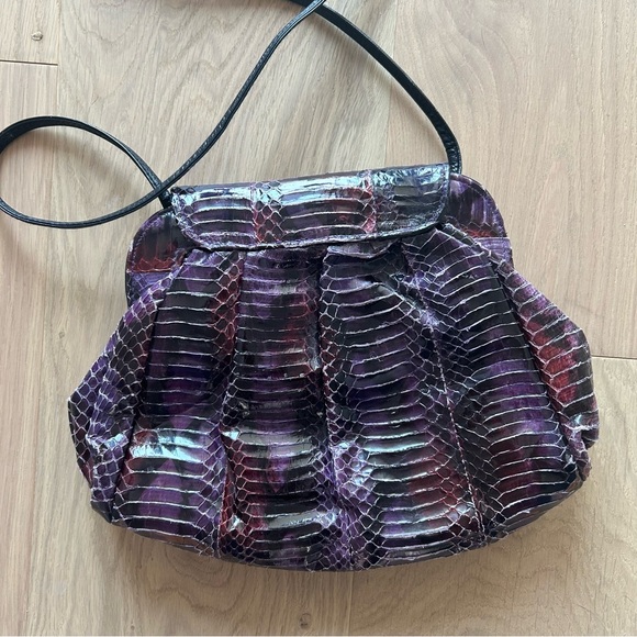 VINTAGE snakeskin leather purse - Picture 6 of 9